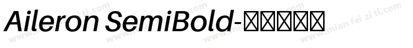 Aileron SemiBold字体转换